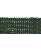 vidaXL Завеса за балкон с листа Тъмнозелено 300 x 100 cm