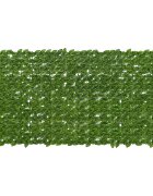 vidaXL Завеса за балкон с листа Зелен и жълт 200 x 100 cm