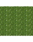 vidaXL Завеса за балкон с листа Зелен и жълт 200 x 150 cm