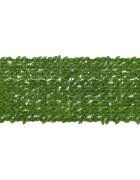 vidaXL Завеса за балкон с листа Зелен и жълт 200 x 75 cm