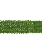vidaXL Завеса за балкон с листа Зелен и жълт 300 x 75 cm