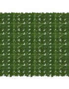 vidaXL Завеса за балкон с листа Зелено 200 x 150 cm Полиестер и тъкан