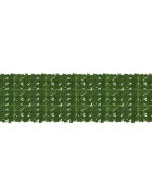 vidaXL Завеса за балкон с листа Зелено 300 x 75 cm Полиестер и тъкан