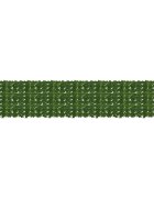 vidaXL Завеса за балкон с листа Зелено 400 x 75 cm Полиестер и тъкан