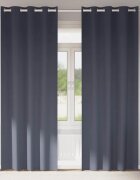 vidaXL Завеси за затъмняване с пръстени 2 бр. Антрацит 245 x 140 см