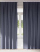 vidaXL Завеси за затъмняване с пръстени 2 бр. Антрацит 245 x 140 см