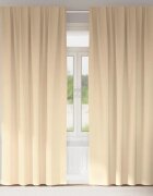 vidaXL Завеси за затъмняване с пръстени 2 бр. Кремаво 260 x 140 см