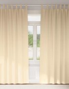 vidaXL Завеси за затъмняване с пръстени 2 бр. Кремаво 260 x 140 см