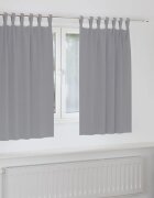 vidaXL Завеси за затъмняване с пръстени 2 бр. Светлосиво 140 x 140 cm
