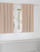 vidaXL Завеси за затъмняване с пръстени 2 бр. Таупе 140 x 140 cm