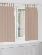 vidaXL Завеси за затъмняване с пръстени 2 бр. Таупе 175 x 140 см
