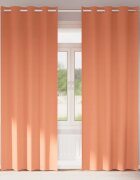 vidaXL Завеси за затъмняване с пръстени 2 бр. Теракота 260 x 140 см
