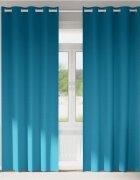 vidaXL Завеси за затъмняване с пръстени 2 бр. Тюркоаз 245 x 140 см