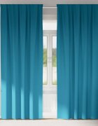 vidaXL Завеси за затъмняване с пръстени 2 бр. Тюркоаз 245 x 140 см