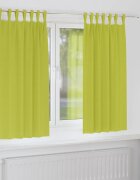 vidaXL Завеси за затъмняване с пръстени 2 бр. Зелено 175 x 140 см