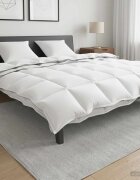 vidaXL Завивка 200 x 200 cm 100% Памук Бяло