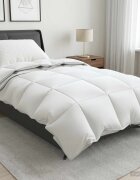 vidaXL Завивка FULDA 150 x 200 cm 4 сезона 310 GSM 90% гъши пух Бяло