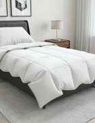 vidaXL Завивка FULDA 155 x 220 cm Лято 100 GSM 90% гъши пух Бяло