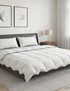 vidaXL Завивка FULDA 200 x 200 cm Лято 100 GSM 90% гъши пух Бяло