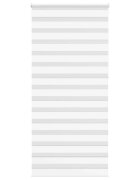 vidaXL Зеброва щора бял 110x230 см ширина на плата 1059 см полиестер