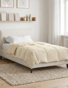 vidaXL Зимен юрган 155 x 220 cm Зима Микрофибър (100% полиестер) Крем