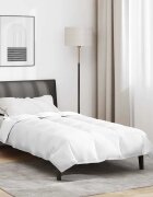 vidaXL Зимен юрган 155 x 220 cm Зима Перо Бяло Дишащo