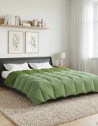 vidaXL Зимен юрган 200 x 200 cm Зима Микрофибър (100% полиестер) Зелен
