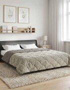 vidaXL Зимен юрган 200 x 200 cm Зима Светлосиво Дишащo