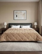vidaXL Зимен юрган 200 x 200 cm Зима Таупе Дишащo