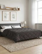 vidaXL Зимен юрган 200 x 220 cm Зима Антрацит Дишащo