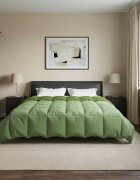 vidaXL Зимен юрган 200 x 220 cm Зима Микрофибър (100% полиестер) Зелен
