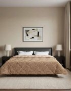 vidaXL Зимен юрган 200 x 220 cm Зима Таупе Дишащo
