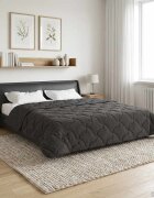 vidaXL Зимен юрган 220 x 260 cm Зима Антрацит Дишащo