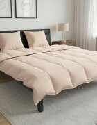 vidaXL Зимен юрган Бежово 200 x 200 cm 100% натурален капок