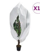 vidaXL Зимни покривала за растения с цип 10 бр 70 г/м² 1x155 м