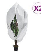 vidaXL Зимни покривала за растения с цип 2 бр 70 г/м² 314x25 м
