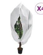 vidaXL Зимни покривала за растения с цип 4 бр 70 г/м² 314x25 м