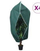 vidaXL Зимни покривала за растения с цип 4 бр 70 г/м² 393x3 м