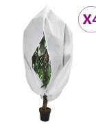 vidaXL Зимни покривала за растения с цип 4 бр 70 г/м² 393x3 м