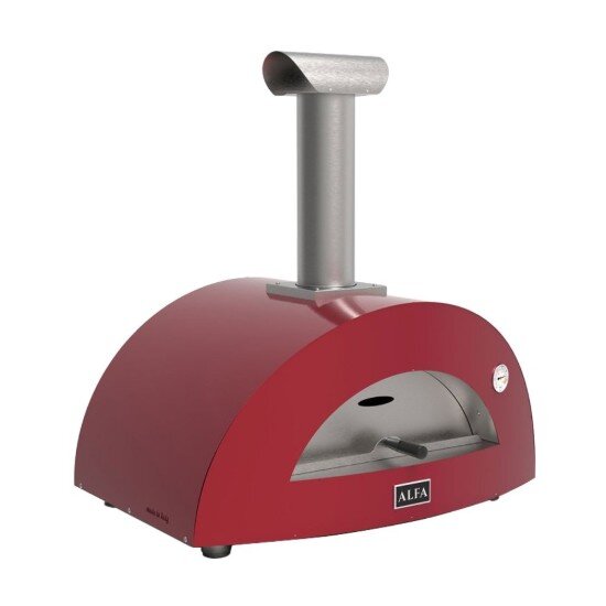 Alfa Фурна за пица на дърва Moderno 2 Pizze Red -