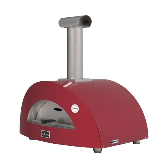 Alfa Фурна за пица на дърва Moderno 2 Pizze Red -