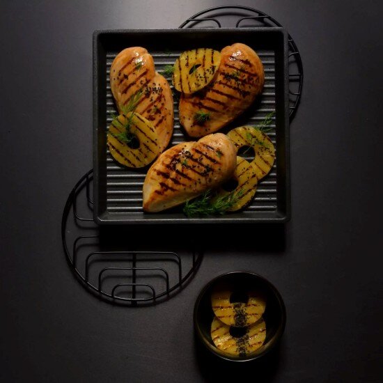AMT Gastroguss Квадратна тава за грил алуминий 26 x 26 см "Speed ​​​​Oven" - AMT G