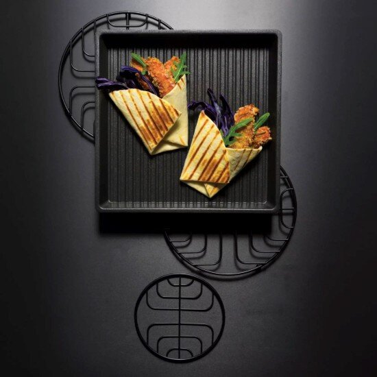 AMT Gastroguss Квадратна тава за грил алуминий 26 x 26 см "Speed ​​​​Oven" - AMT G