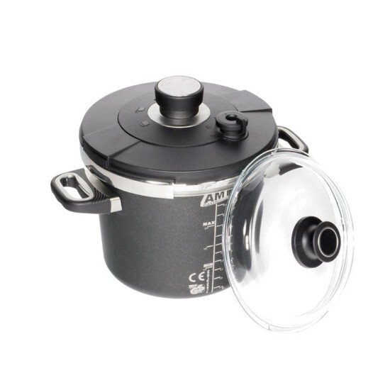 AMT Gastroguss Тенджера под налягане алуминий 22 см/ 4.5 L индукция - AMT Гастрогъ