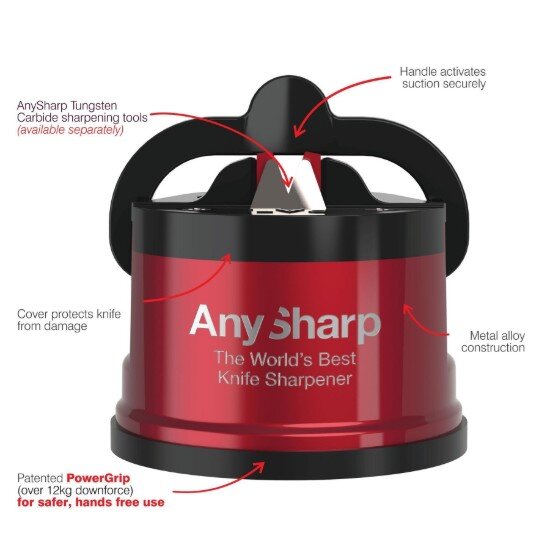 AnySharp "Pro" точилка за ножове Red -