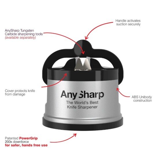 AnySharp Точилка за ножове "Premium" Silver -