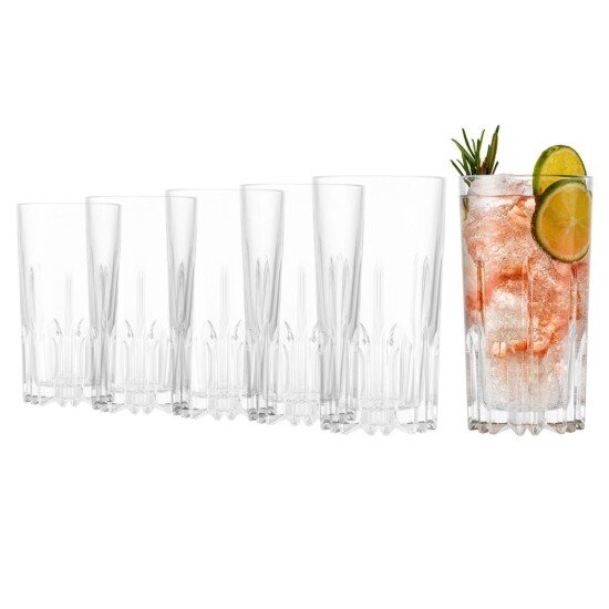 Borgonovo Комплект от 6 чаши за long drinks изработени от стъкло 420 мл "Exca