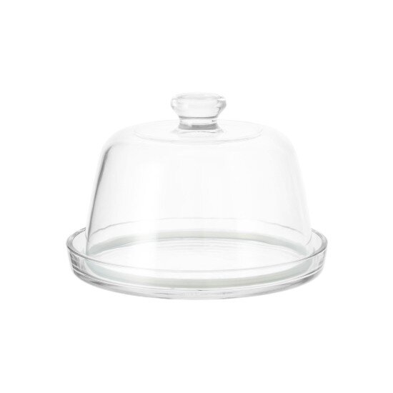 Borgonovo Плато за сервиране на сирена с капак 22 см изработено от стъкло - B