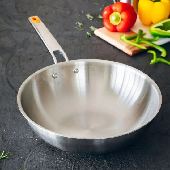 BRA Уок тиган неръждаема стомана 28 см "Efficient Inox" -