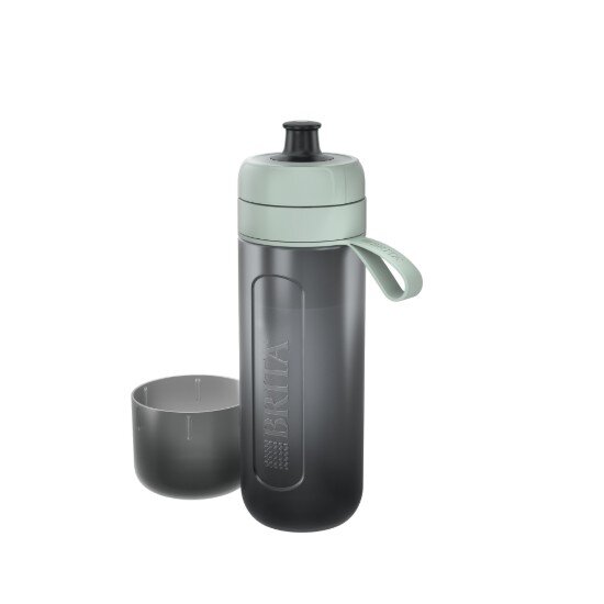 Brita бутилка за филтриране на вода Active 600 ml (тъмнозелена) + 2 фи